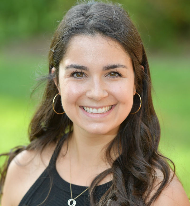 Allie Frosina is a woman with long dark hair